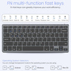 iMICE WK-102 Type-C Rechargeable Dual-Mode Wireless Keyboard and Mouse Set – Bluetooth