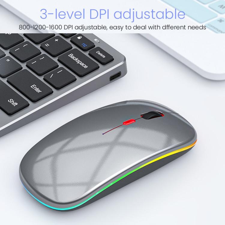 iMICE WK-102 Type-C Rechargeable Dual-Mode Wireless Keyboard and Mouse Set – Bluetooth