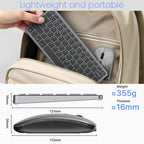 iMICE WK-102 Type-C Rechargeable Dual-Mode Wireless Keyboard and Mouse Set – Bluetooth