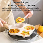 Household Non-Stick 4-Hole Frying Pan Egg & Burger Maker Pan