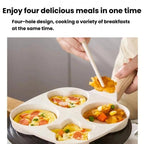 Household Non-Stick 4-Hole Frying Pan Egg & Burger Maker Pan