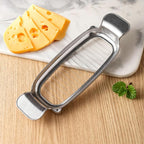 LsCook Die-Cast Aluminum Stainless Steel Cheese Slicer Butter Foie Gras Slicer, Non-stick, Polished, 430 Non-stick