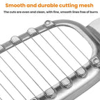 LsCook Die-Cast Aluminum Stainless Steel Cheese Slicer Butter Foie Gras Slicer, Non-stick, Polished, 430