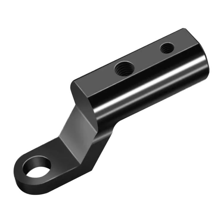 Universal Motorcycle Mirror Extension Arm Aluminum Alloy Handlebar Mount Adapter for Phone Holder, GPS, Action Cam Black