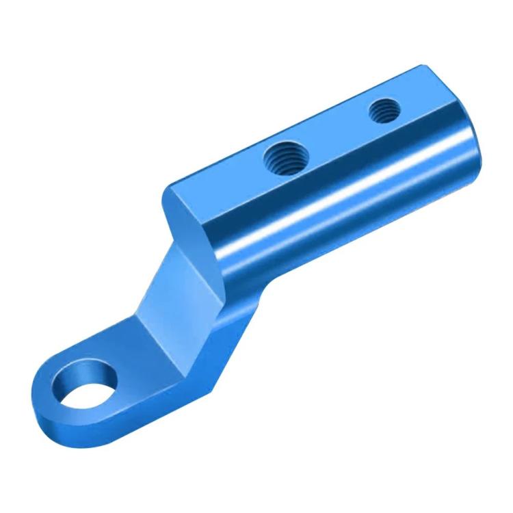 Universal Motorcycle Mirror Extension Arm Aluminum Alloy Handlebar Mount Adapter for Phone Holder, GPS, Action Cam – Aluminum Alloy Blue