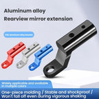 Universal Motorcycle Mirror Extension Arm Aluminum Alloy Handlebar Mount Adapter for Phone Holder, GPS, Action Cam