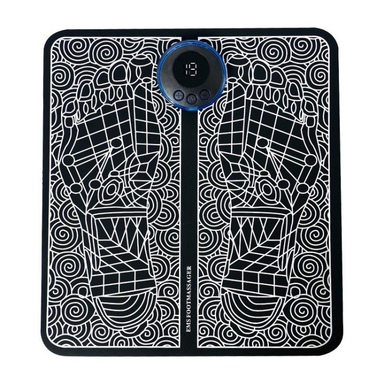 Smart Foot Massage Mat Pulsed Foot Massager, LCD Charging, LCD Charging With Remote Control – TPU LCD Charging