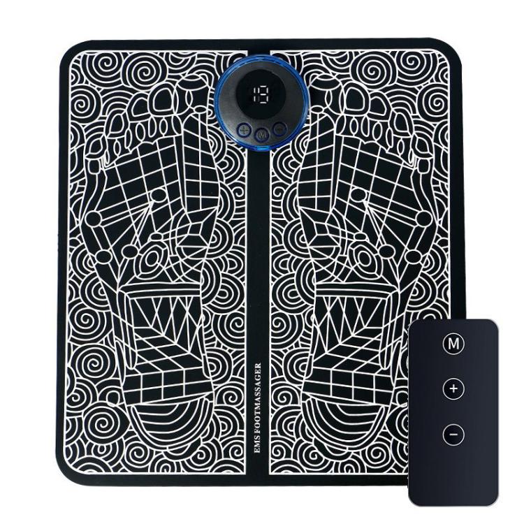 Smart Foot Massage Mat Pulsed Foot Massager, LCD Charging, LCD Charging With Remote Control – TPU LCD Charging With Remote Control