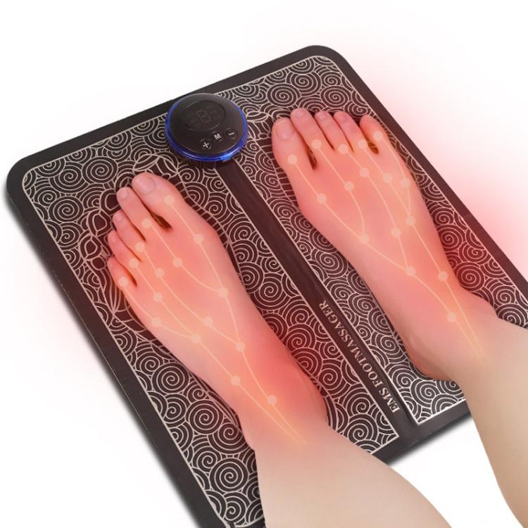 Smart Foot Massage Mat Pulsed Foot Massager, LCD Charging, LCD Charging With Remote Control – TPU