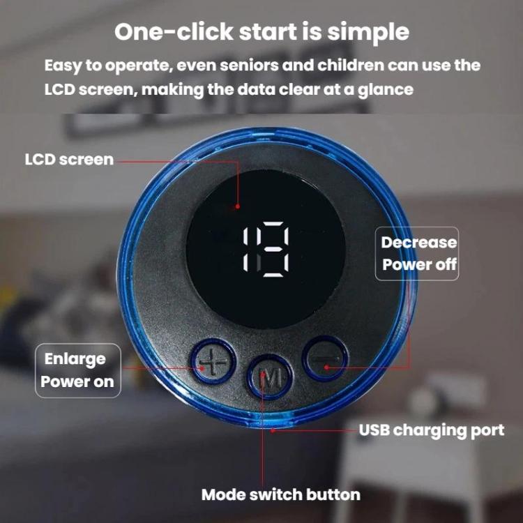 Smart Foot Massage Mat Pulsed Foot Massager, LCD Charging, LCD Charging With Remote Control – TPU