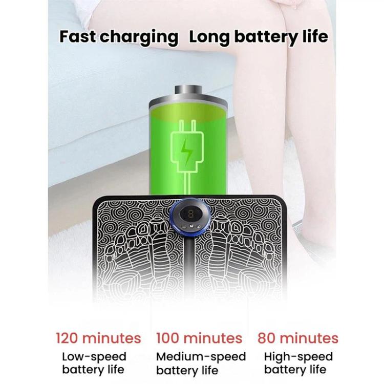Smart Foot Massage Mat Pulsed Foot Massager, LCD Charging, LCD Charging With Remote Control – TPU