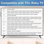JJ-9248-B-0 2pcs TV No-Drill Base Stand For TCL Roku TV 28 / 32 / 40 / 43 / 49 / 50 / 55 / 58 / 65 Inch