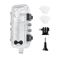 For Insta360 X5 Invisible Dive Case 45M/147ft Waterproof Underwater Housing With Seamless 360 Degree Stitching, PC Lens – Waterproof, Drop Protection PC Lens