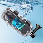For Insta360 X5 Invisible Dive Case 45M/147ft Waterproof Underwater Housing With Seamless 360 Degree Stitching, PC Lens – Waterproof, Drop Protection