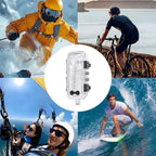 For Insta360 X5 Invisible Dive Case 45M/147ft Waterproof Underwater Housing With Seamless 360 Degree Stitching, PC Lens – Waterproof, Drop Protection