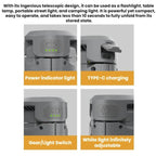 720 Degree Rotating Folding Outdoor Camping Lamp With Three-Leaf LED Blade