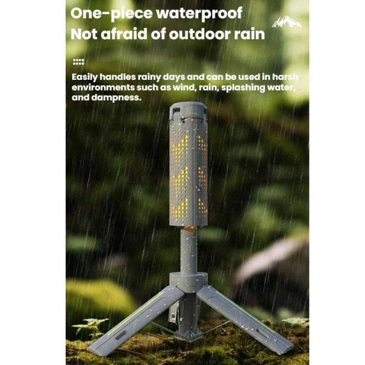 720 Degree Rotating Folding Outdoor Camping Lamp With Three-Leaf LED Blade