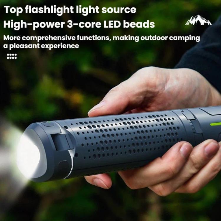 720 Degree Rotating Folding Outdoor Camping Lamp With Three-Leaf LED Blade