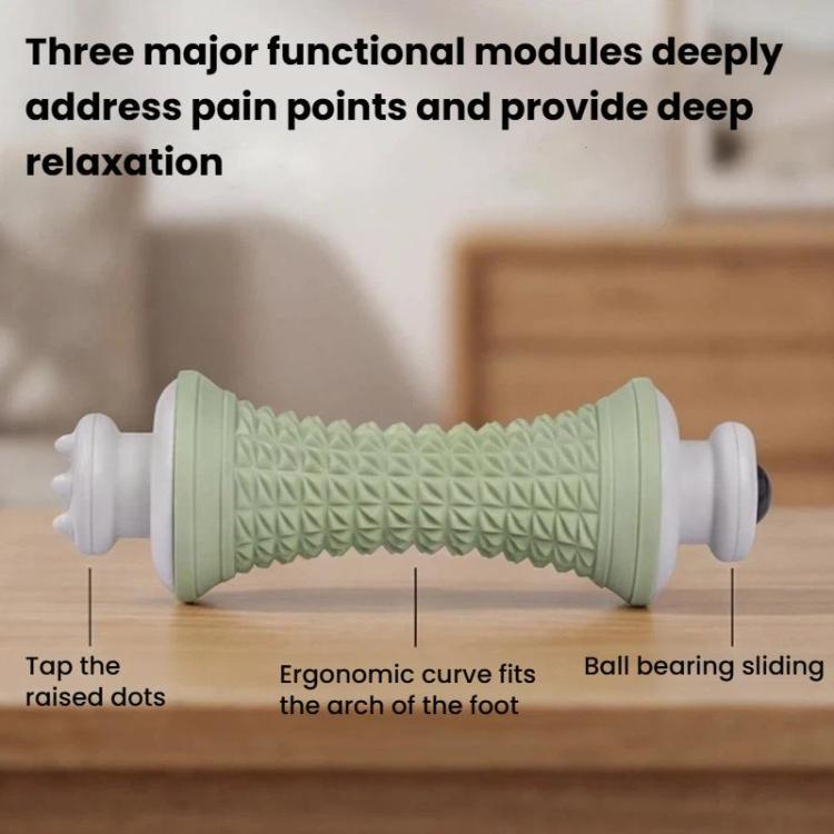 Multifunctional Massage Roller Arch Trainer Yoga Muscle Relaxation Plantar Fascia Roller Foot Massager, Pink Magnetic Bead, Green Magnetic Bead, Gray Magnetic Bead, Purple Magnetic Bead, Pink Stainless Steel Bead, Green Stainless Steel Bead... – Magnetic