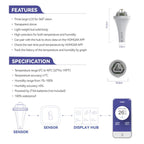 BALDR Wireless Floating Pool Thermometer With Indoor Receiver 360-Degree Triple Screen LCD Display Remote App Control, B0565T