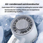 Portable Handheld Ice Cooling Fan Desktop Semiconductor Turbine High-Speed Fan