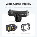 aMagisn Metal Magnetic Quick Release Mount 2.0 Lockable Adapter – Magnetic, Aluminum Alloy, For Insta360 GO Ultra