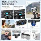 aMagisn Metal Magnetic Quick Release Mount 2.0 Lockable Adapter – Magnetic, Aluminum Alloy, For Insta360 GO Ultra