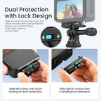 aMagisn Metal Magnetic Quick Release Mount 2.0 Lockable Adapter – Magnetic, Aluminum Alloy, For Insta360 GO Ultra