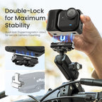 aMagisn Metal Magnetic Quick Release Mount 2.0 Lockable Adapter – Magnetic, Aluminum Alloy, For Insta360 GO Ultra