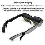 4pcs /Set Silicone Anti-Slip Ear Hooks for AI Smart Glasses Universal Comfort Eyeglass Ear Grips for Meta Ray-Ban, Xreal, Thunderbird
