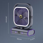 Desktop Mini Office Silent USB Wall-Mounted Fan, Gray Plug-in, Gray Rechargeable 1200mAh, Gray Rechargeable Oscillating 2400mAh, White Plug-in, White Rechargeable 1200mAh, White Rechargeable Oscillating 2400mAh – TPU