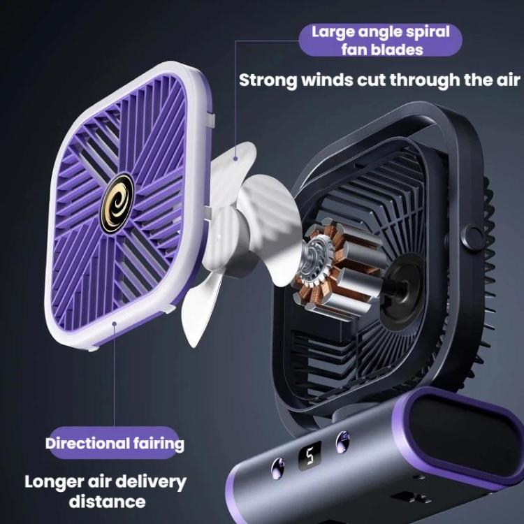 Desktop Mini Office Silent USB Wall-Mounted Fan, Gray Plug-in, Gray Rechargeable 1200mAh, Gray Rechargeable Oscillating 2400mAh, White Plug-in, White Rechargeable 1200mAh, White Rechargeable Oscillating 2400mAh – TPU