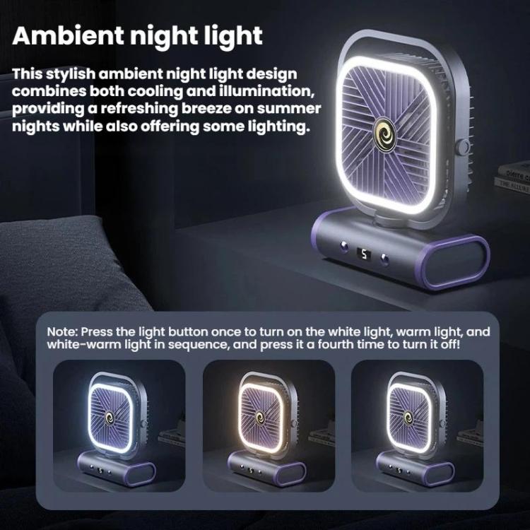 Desktop Mini Office Silent USB Wall-Mounted Fan, Gray Plug-in, Gray Rechargeable 1200mAh, Gray Rechargeable Oscillating 2400mAh, White Plug-in, White Rechargeable 1200mAh, White Rechargeable Oscillating 2400mAh – TPU