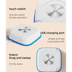 P7 Small Household Intelligent Sweeping Robot Wireless Automatic Floor Mopping Machine, Black With 1 Towel, White With 1 Towel, Black With 2 Towels, White With 2 Towels