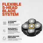 Replacement Head For Microtouch Titanium 5-Head Blade System For Bald Men Electric Shaver – Durable Build, Easy to Use