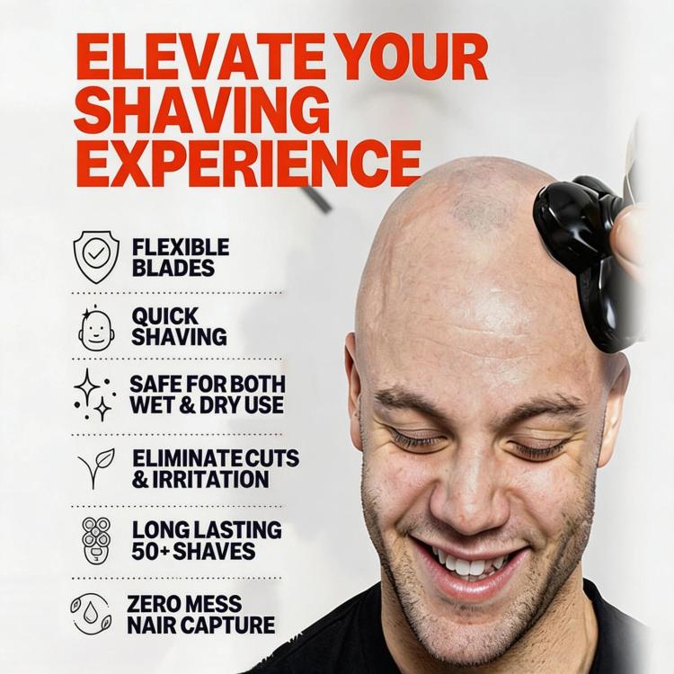 Replacement Head For Microtouch Titanium 5-Head Blade System For Bald Men Electric Shaver – Durable Build, Easy to Use