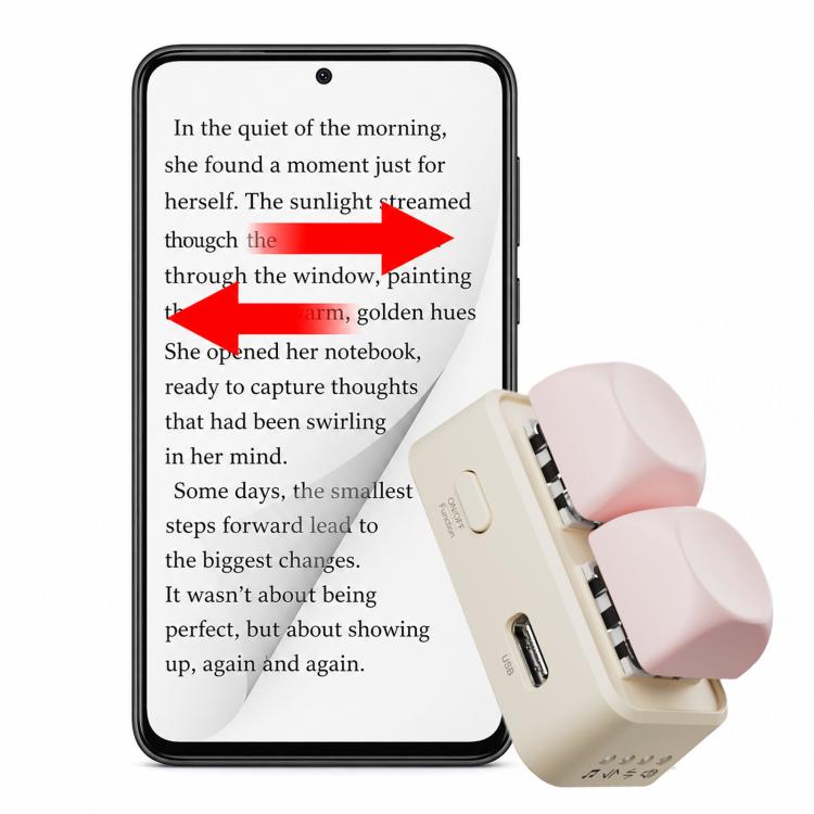 Hanlinyue 2-Key High-Speed Switch Keyboard Bluetooth Page Turner, Pink For KOBO, Pink For Phone, Pink For E-book, Purple For Phone, Purple For E-book, Purple For KOBO, Green For KOBO, Green For Phone, Green For E-book, Orange For Phone, Orange For...