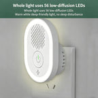 Intelligent Ultrasonic Mosquito Repellent Lamp, Household Silent Repeller For Mice, Insects & Cockroaches, US Plug