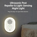 Intelligent Ultrasonic Mosquito Repellent Lamp, Household Silent Repeller For Mice, Insects & Cockroaches, US Plug
