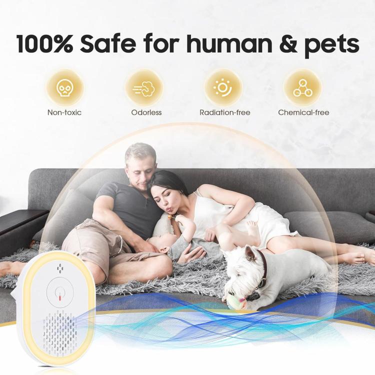 Intelligent Ultrasonic Mosquito Repellent Lamp, Household Silent Repeller For Mice, Insects & Cockroaches, US Plug