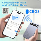 B86 Intelligent Noise-Reduction & Transcription Card-Shaped Voice Recorder, Bluetooth Magnetic AI Translator, 32GB, 64GB, No Memory Card – Magnetic, Bluetooth, Wireless Charging