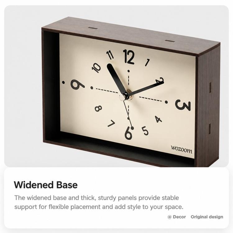 wozoom Living Room Table Clock Ornament Vintage Home Desk Clock – Durable Build, Easy to Use