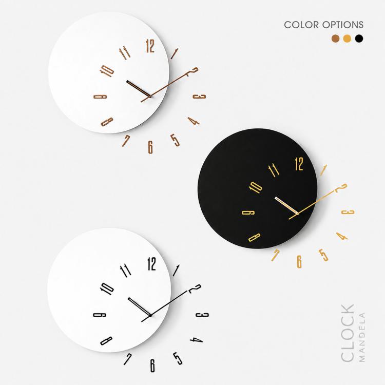 wozoom Living Room Modern Minimalist Wood Silent Decorative Clock