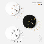 wozoom Living Room Modern Minimalist Wood Silent Decorative Clock