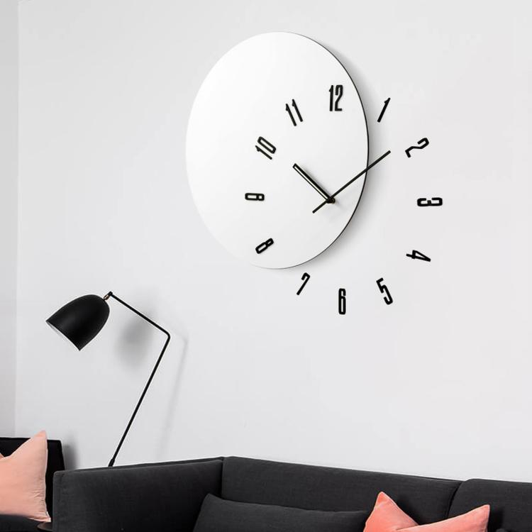 wozoom Living Room Modern Minimalist Wood Silent Decorative Clock