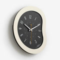 wozoom Living Room Modern Art Wall Clock Minimalist Cream Style Silent Decorative Clock, Flat Black, Framed Cream White, Framed Cream Brown, Framed Black, Dust-proof Cream White, Dust-proof Cream Brown, Dust-proof Black Flat Black