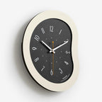 wozoom Living Room Modern Art Wall Clock Minimalist Cream Style Silent Decorative Clock, Flat Black, Framed Cream White, Framed Cream Brown, Framed Black, Dust-proof Cream White, Dust-proof Cream Brown, Dust-proof Black Flat Black