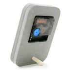 wozoom Silent Desk Clock Small Wooden Table Wall Clock