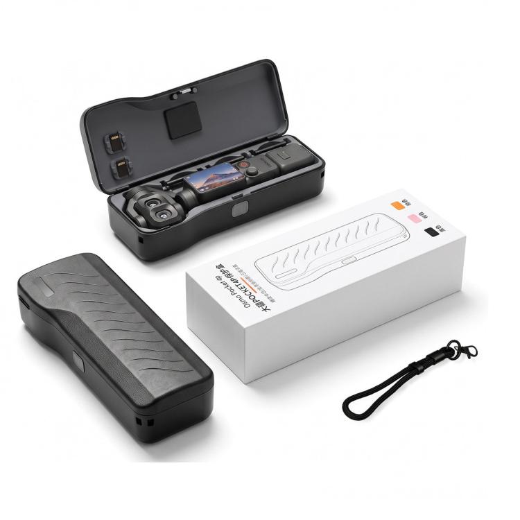 For DJI Pocket 4P Hard Shell Protective Storage Case Box With 3 Filter Slots, 2 SD Card Holders – Anti-Scratch, Lanyard