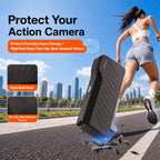 For DJI Pocket 4P Hard Shell Protective Storage Case Box With 3 Filter Slots, 2 SD Card Holders – Anti-Scratch, Lanyard